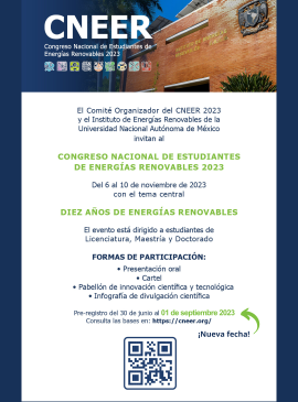 Congreso Nacional de Estudiantes de Energías Renovables (CNEER2023).