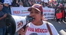 Manifestación para apoyar la reforma política en México